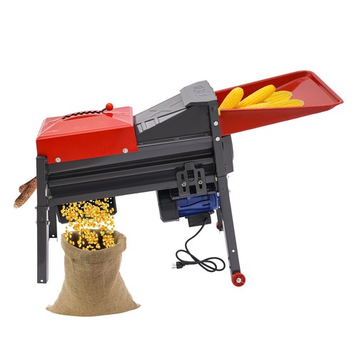 Electric Corn Thresher Sheller Threshing Stripping Machine Stripper Tool Black