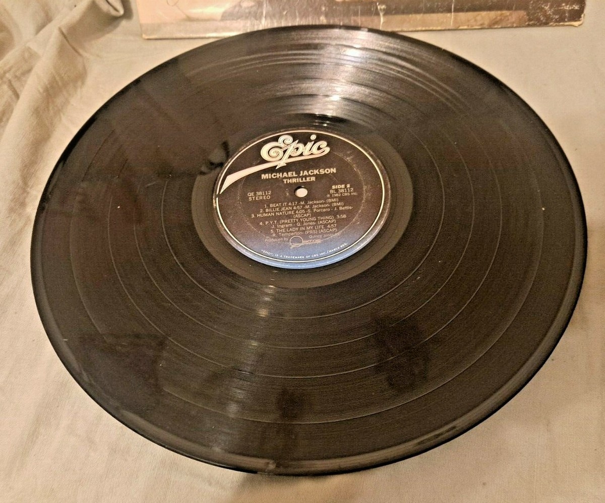 Michael Jackson Thriller LP Epic Records 1982 QE-38112-Vinyl