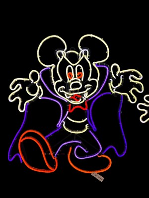 Gemmy Disney Haunted Holiday Halloween Mickey & Minnie Mouse LED