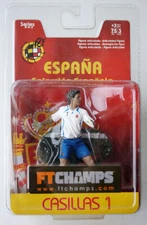 FT CHAMPS ESPANA SPAIN 3" CASILLAS 1 FOOTBALL FIGURE OFFICIAL NEW SEALED  !