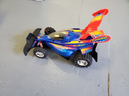 Radio Shack 60-4185 Flame Thrower RC 2-Speed Off-Road Racer (Blue) - Picture 5 of 7