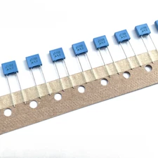 EPCOS 100V 104 0.1UF 100NF u1J100 Corrected Film Capacitor 5mm Leg Spacing