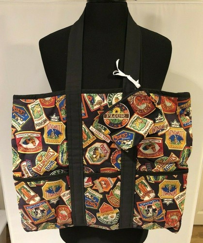NEW Handmade Cotton Fabric Handbag Tote Bag w/coin bag Vintage Food Brands Print - Picture 3 of 12