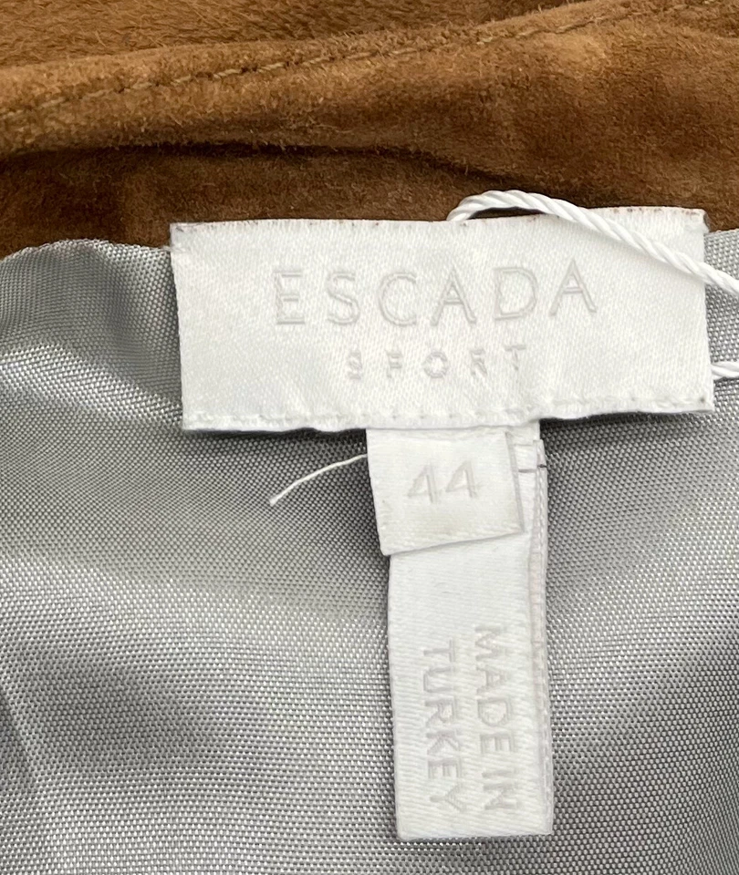 Vestido Escada ALTRD Deportivo Marrón/Dorado Gamuza/Cuero Manga Corta Talla 44 Foto 4 de 4