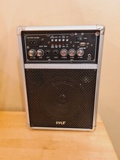 Pyle karaoke machine, voice amp. Dual Mic Input, USB, SD MMC MMS Card reader.