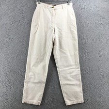 Tommy Hilfiger Corduroy Straight Pants Womens 6 actual 28x30.5 White High Rise