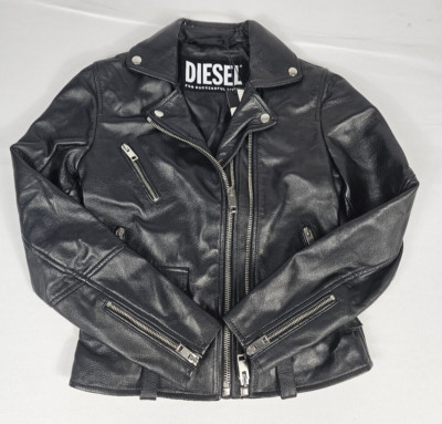 Bikerjacke Diesel Jacke Leder Diesel Lederjacke R-PUSMIR – DenimBar