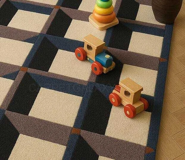 Modern Design Hand Tufted Living Room Kitchen Hall Cut Pile Pure Wool Soft Rugs. - Image 3 of 4