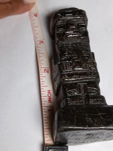 Old Hand Carved Bolivia Totem Statue Tiwanaki La Paz Resin? - Picture 8 of 11