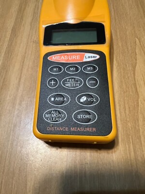 Ultrasonic Distance Tape Measurer Laser Pointer Meter Measure to 60ft