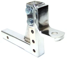 Chrome 10" Adjustable Drop Hitch Ball Mount for 2" Receiver Heavy Duty towing 