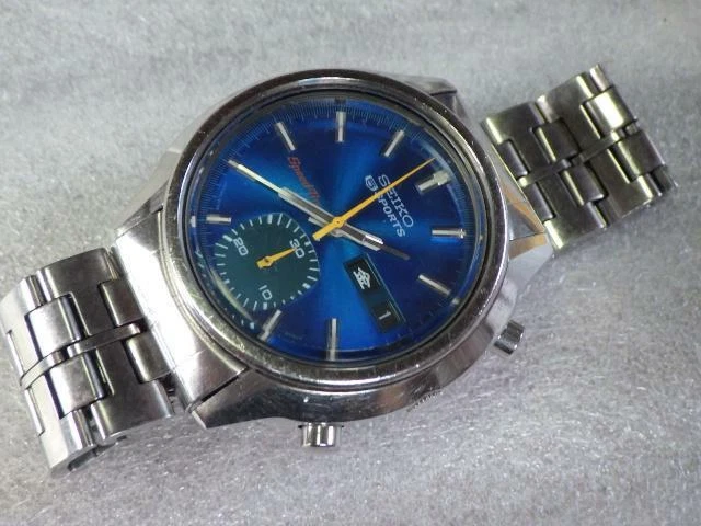 Seiko 5 Sports 6139 8050 Speedtimer Overhaul Chronograph Automatic Mens Watch
