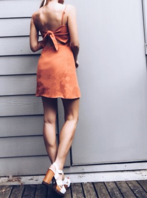 white fox brown cut out dress Neither One Of Us Maxi Dress Chocolate