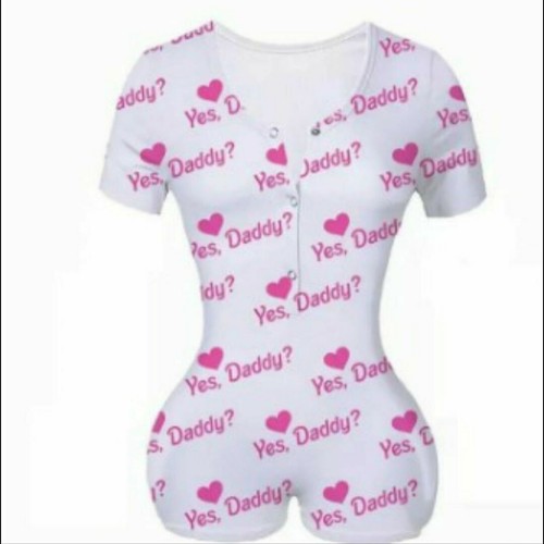Yes Daddy Large Sexy Women S One Piece Pajamas Body Suit Romper Pj Lounge Wear Ebay