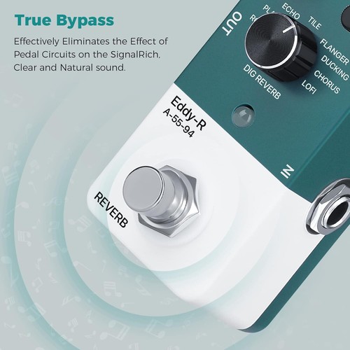 Asmuse Eddy-R A-55-94 Hall Effekpedal für Gitarre - Bild 4 von 8