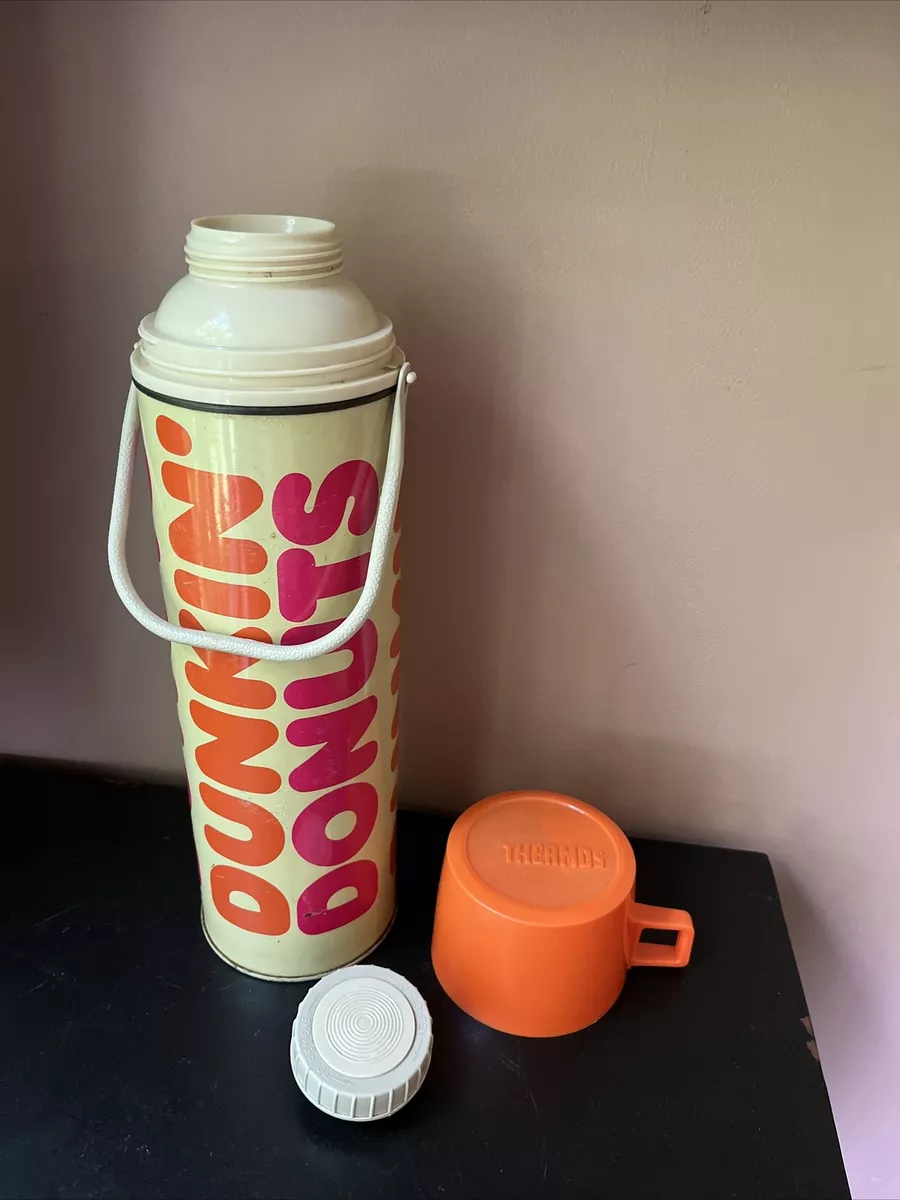 Vintage Thermos Dunkin Donuts Coffee Travel Mug Complete Classic Logo