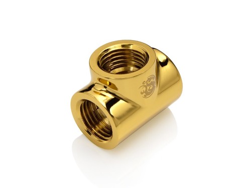 "Bitspower True Brass T-Block con triplo IG1/4" - Foto 2 di 5