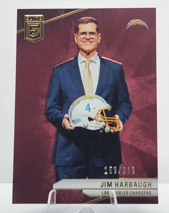 2024 Panini Donruss Elite - Jim Harbaugh #100 Maroon /249