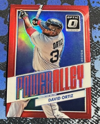 2016 Donruss Optic David Ortiz Big Papi Power Alley Red Prizm /99 Red Sox SP