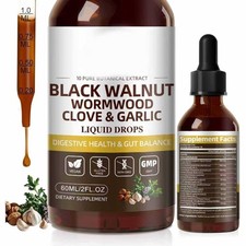 Parasite Cleanse - Gocce liquide di noce nero, assenzio, chiodi di garofano e aglio - 60 ml