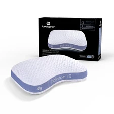 Cuddle Curve Body Positioner Pillow For Side Sleepers With Moisture Wicking C...
