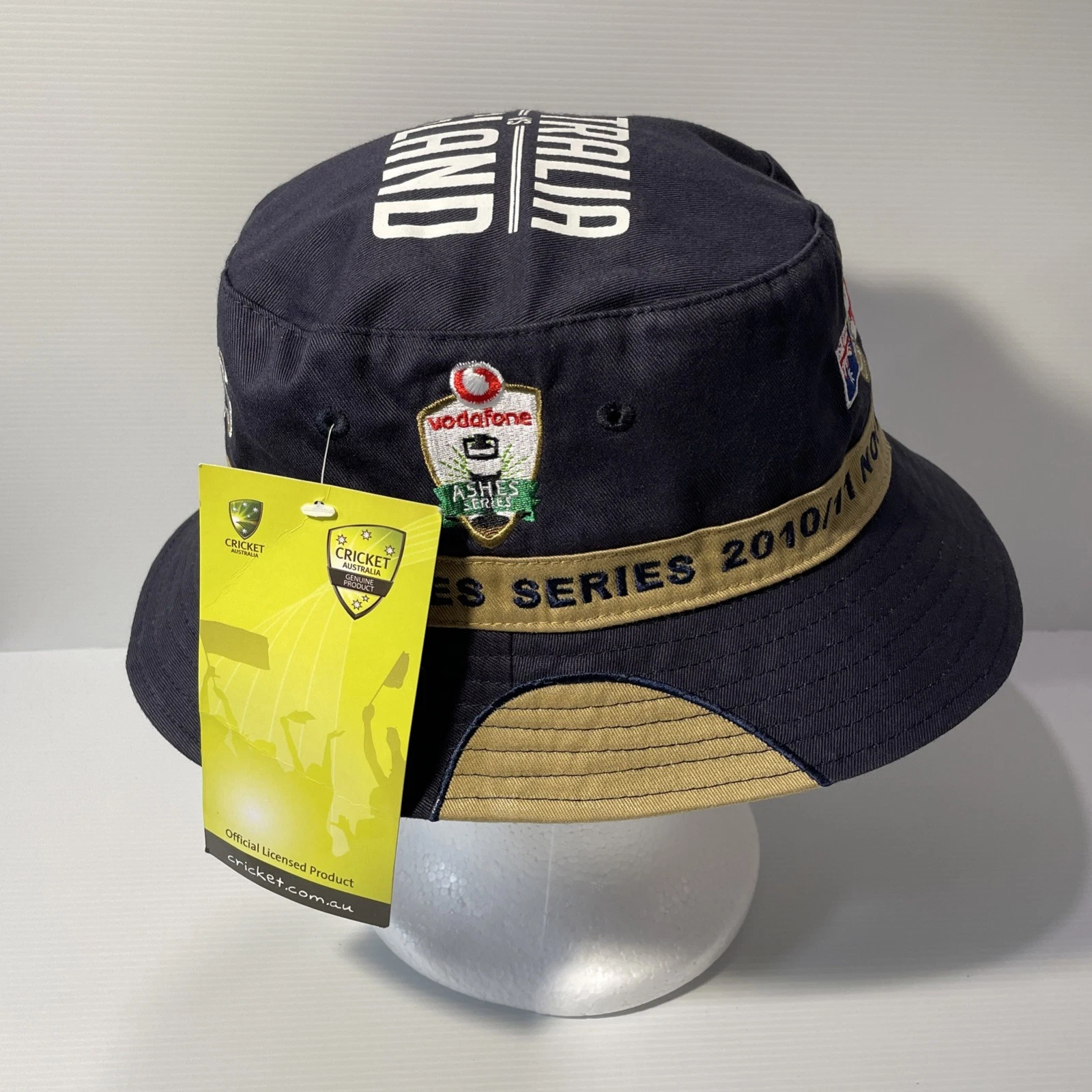 Australia vs England Ashes Collectible Bucket Hat 2010 2011 New With Tags NWT