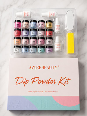 AZUREBEAUTY Dip Powder Nail Kit Set   20 Colors Starter Kit
