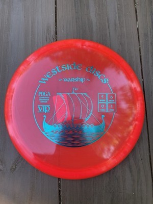 Westside Discs Warship VIP Midrange Disc Red Disc Golf Disc