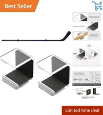 Hockey Stick Wall Mount Rack Acrylic Storage Organizer Clear Display Hanger