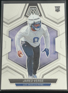 Jared Verse 2024 Panini Mosaic Silver RC #319 Los Angeles Rams