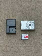 Sony Cyber-shot DSC-W35 Silver Compact Digital Camera Tested Excellent Condition
