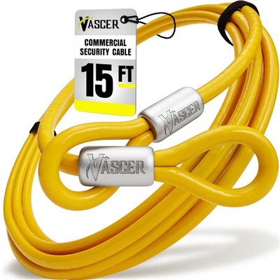 Commercial Heavy Duty Braided Galvanized Steel Theft Deterrent Security Cable...
