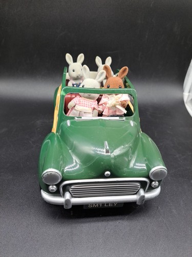 Calico Critters Sylvanian Families Green Woody Family Convertible Car W Family - Picture 3 of 24
