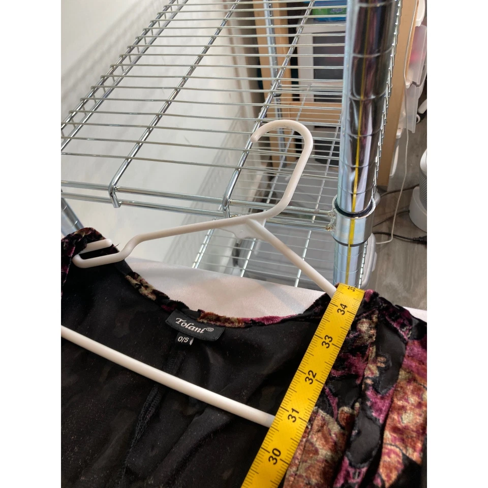 Kimono Tolani Para Mujer Floral Terciopelo Burnout Talla Única Colores Otoño Rico Boho Lujo Foto 3 de 4