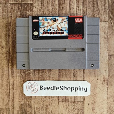 Cal Ripken Jr. Baseball Baseball Simulator for SNES Super Nintendo Tested