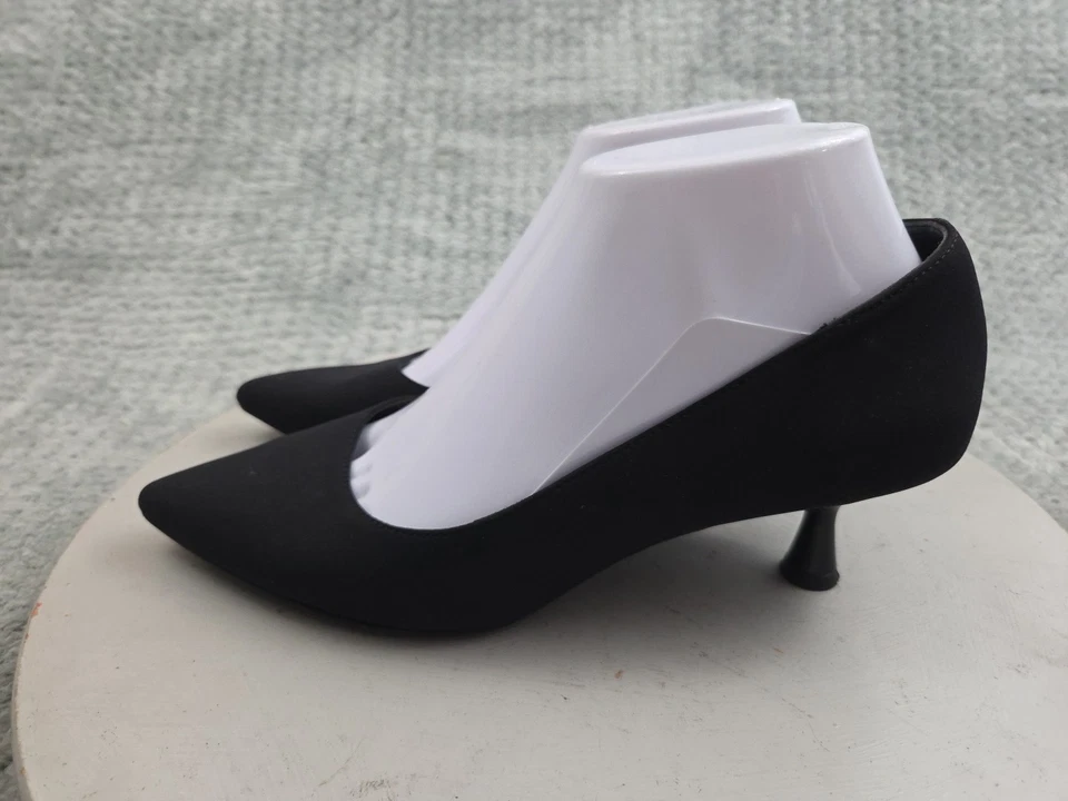 Zapatos de tacón Donald Pliner Kitten para mujer talla 7 M negros sin cordones punta Foto 2 de 4