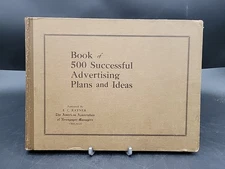 Antique Graphic Design Book of 500 Successful Advertising Plans and Ideas 1918