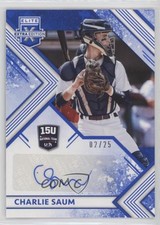 2018 Panini Elite Extra Edition Blue 2/25 Charlie Saum #15U-CS Auto uk2