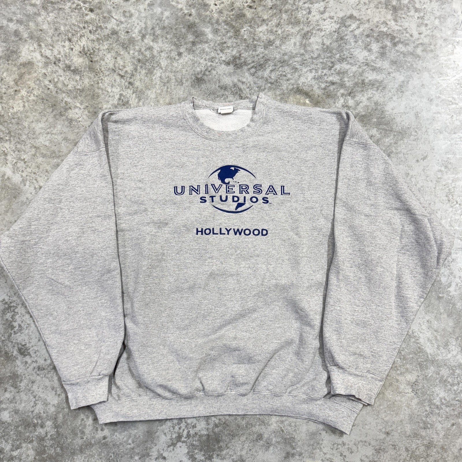 Vintage Universal Studios Sweatshirt Mens Large Gray Crewneck Hollywood pullover