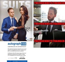 Patrick J Adams signed "SUITS" 8x10 Photo d THE MADISON Meghan Markle ACOA COA