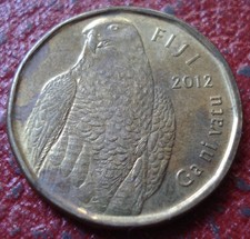 2012 FIJI 2 DOLLARS IN EF-AU CONDITION (KM# 337)