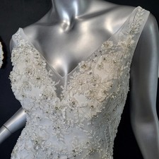 Embroidery V Neck Wedding Dresses for sale UK