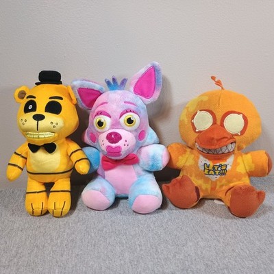 Five Nights at Freddy s Plush Lot of 3  Foxy Freddy Chica
