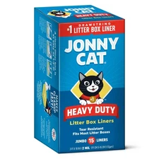 Jonny Cat Litter Box Liners: Heavy Duty| Jumbo, 15 CT| HAS BEEN OPENED