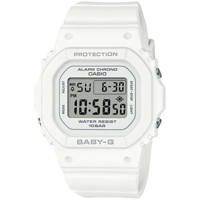 asio Baby-G BGD-565U-7D White Digital Alarm Shock Resistant Women's Watch