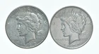 1923-S & 1923 Peace Silver Dollar $1 Bullion Collection Lot *129