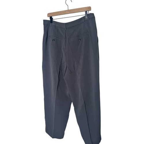 Madewell Pants Womens Grey Pleated Tapered Leg Easygoing Ankle NL214 NEW Size 14 - Picture 5 of 7