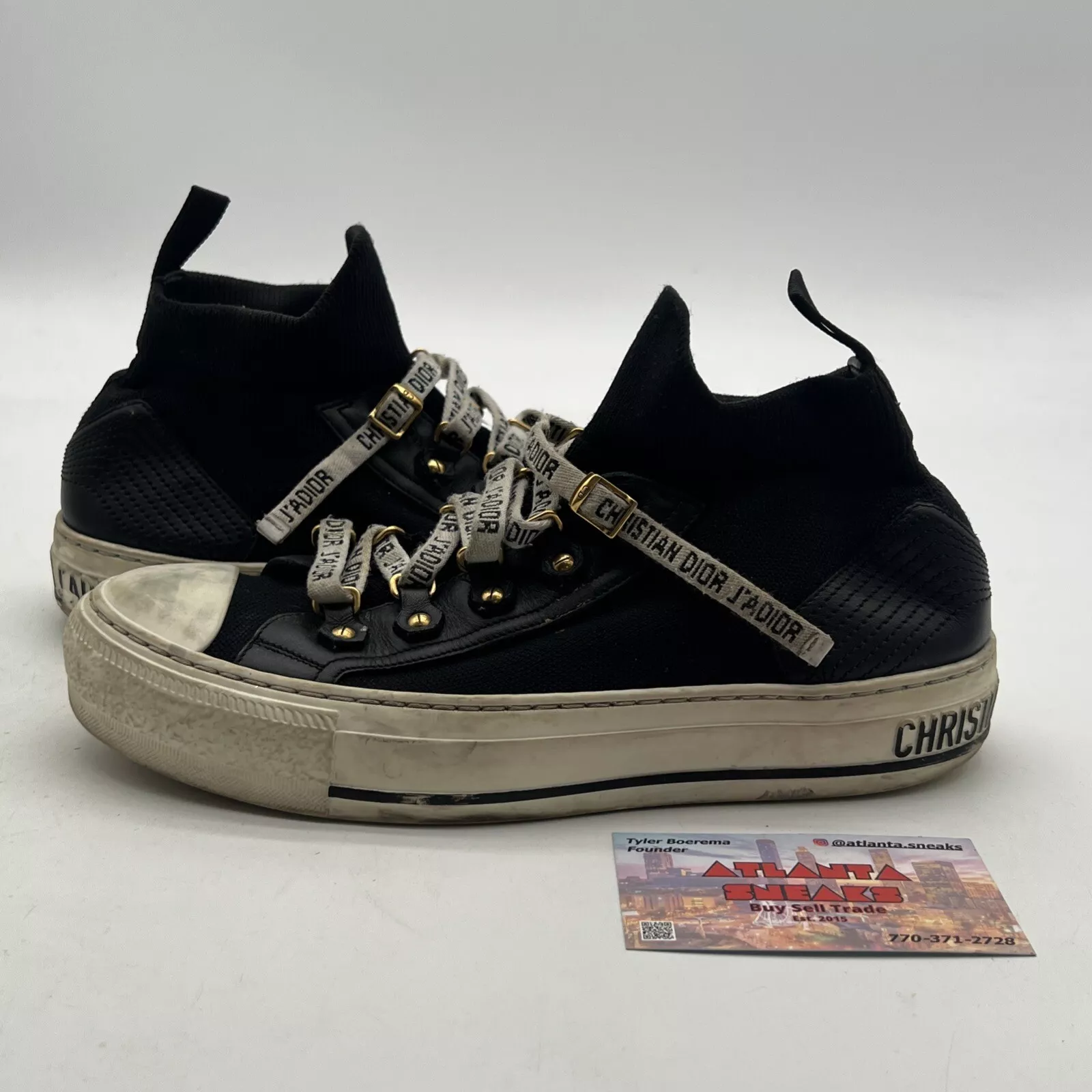 Taille 5,5   Baskets Christian Dior Walk N Dior technique tricot noir