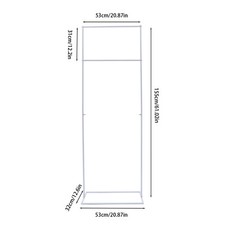 Elegant Square Arch Rack for Weddings, Parties  Events - Durable Design