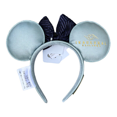 Disney Loungefly Cruise Line Blue Ear Hat Headband Wish DCL Inaugural Sailing Disney Wish Inaugural Sailings Loungefly Ears Headband  main image 4